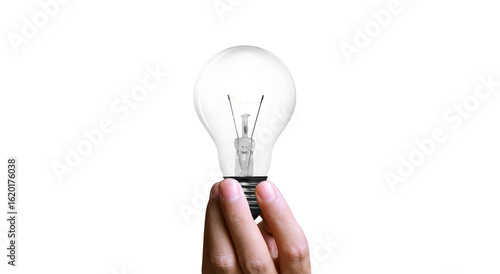 Light bulb in hand