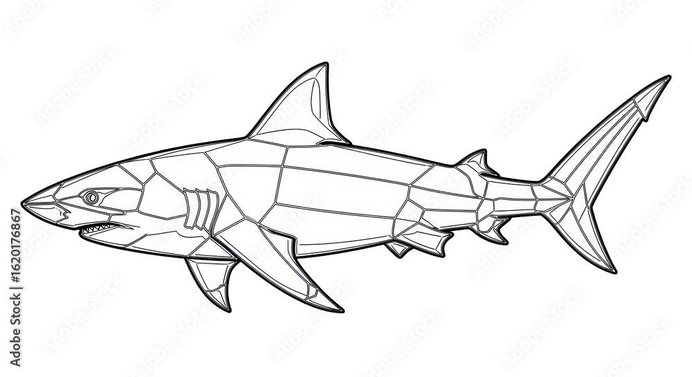 Fototapeta premium Isolated Shark