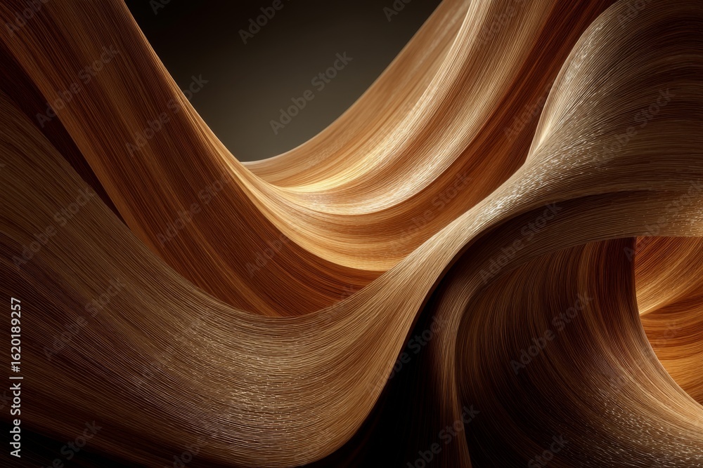 Obraz premium Elegant walnut wood with a smooth, swirling grain pattern