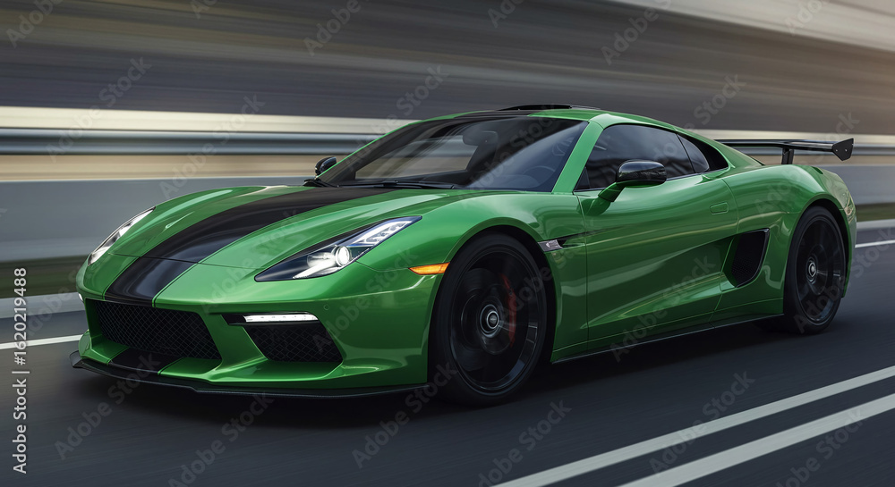 Fototapeta premium modern supercar, AI Generation