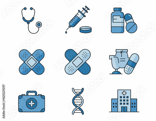 set of medical icons