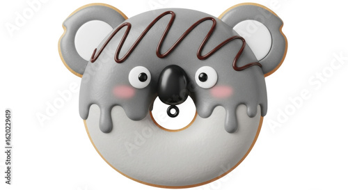 Photography Isolated Koala Donut
