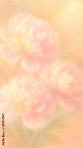 Soft pastel floral dreamscape