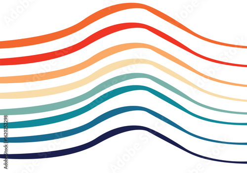 Colorful abstract rainbow background featuring vibrant dividing in 8 different lines