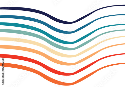 Colorful abstract rainbow background featuring vibrant dividing in 8 different lines