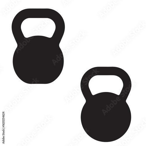 kettlebell vector silhouettes
