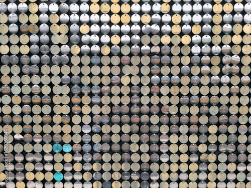 Fashion and colorful shining circle abstract background