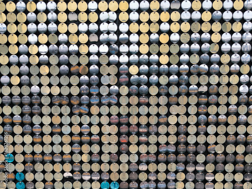 Fashion and colorful shining circle abstract background