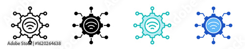 Smart Systems  Icon Set Multiple Style Collection
