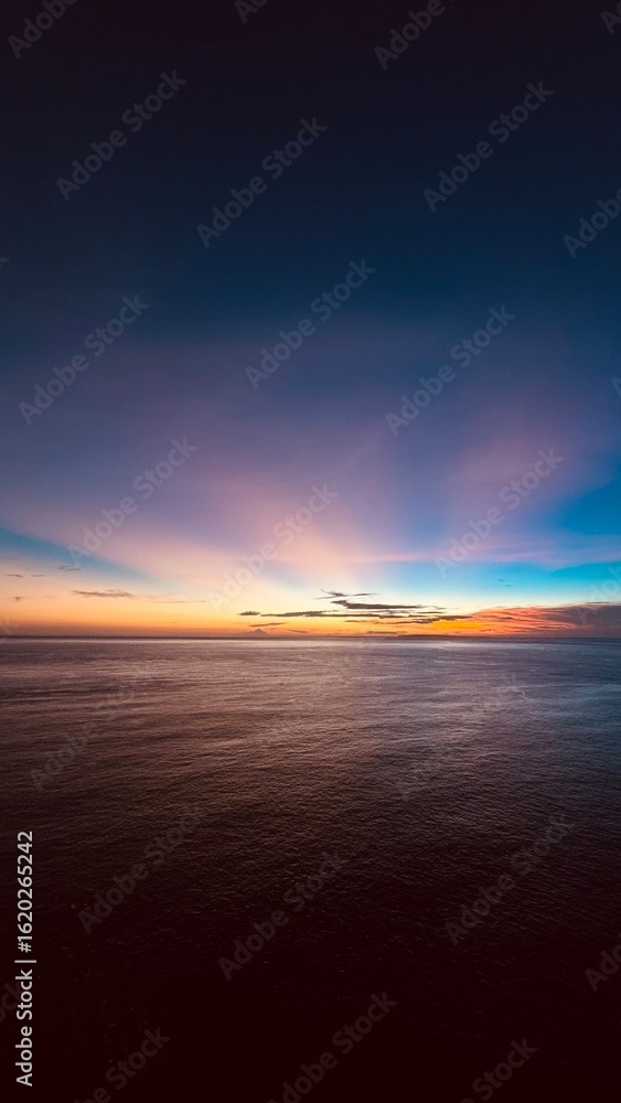 Naklejka premium The beautiful Susnet in Uluwatu, Indonesia