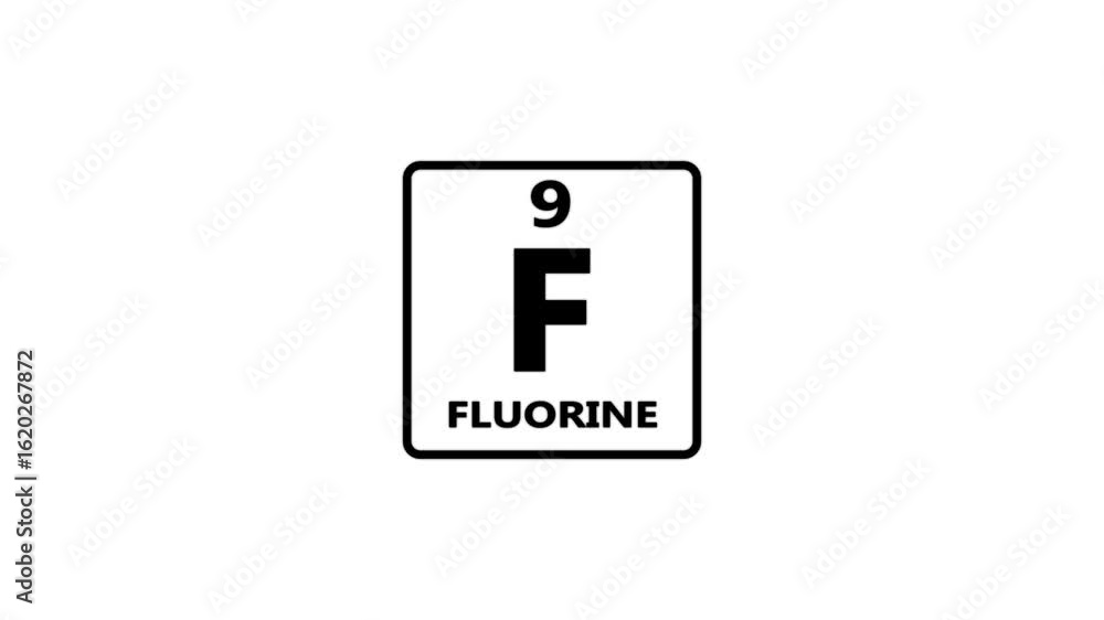 9 Number fluorine icon animation on white background 4k video. 9 Number fluorine icon animation on white background 4k video.