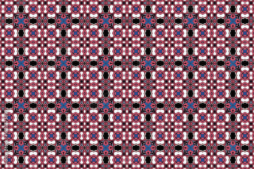 Seamless Shape Art Luxury Graphic Endless Decoration Background Geometric Tile Fashion Textile Template Wallpaper Visual Cloth Interior Design Perspective Texture Digital Fabric Symmetric Pattern.