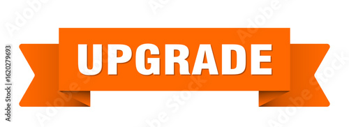 upgrade ribbon isolated on transparent background. upgrade ribbon