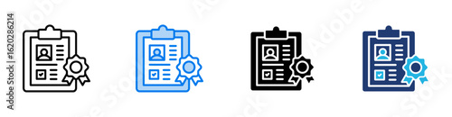 Standards icon set multiple style collection