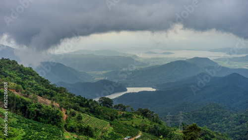 cloudy day on the mountains