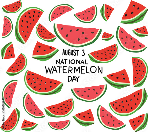 National Watermelon Day is celebrated every year on 3 august	