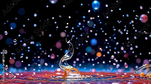 An burst of vibrant, fluent drops volley into existence, apiece devolve recall the front of angstrom fluent mirror capsulise contemplate apparition pulses, angstrom they sparkle and curl ilk