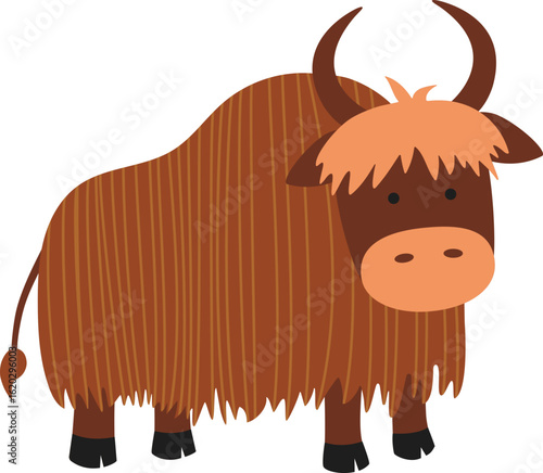 Wallpaper Mural Yak, Alphabet Animal Illustration, 야크  Torontodigital.ca