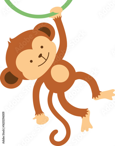 Wallpaper Mural Monkey, Alphabet Animal Illustration, 원숭이  Torontodigital.ca