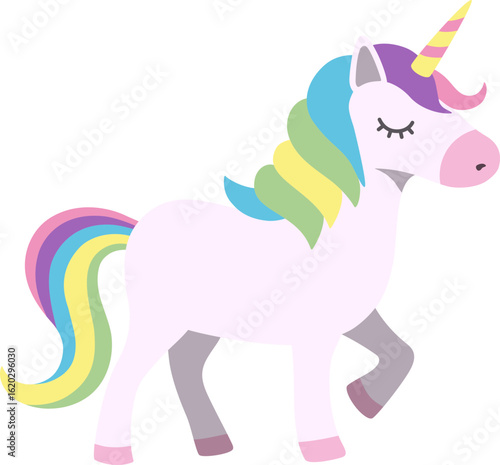 Wallpaper Mural Unicorn, Alphabet Animal Illustration, 유니콘  Torontodigital.ca