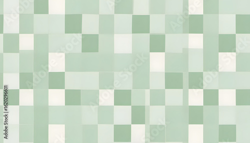 green plaid fabric texture