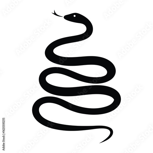 black snake vector illustration