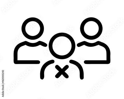 Group Users with Blocked User Icon
