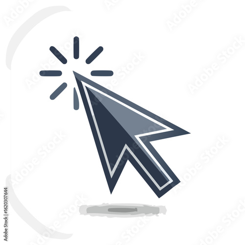 Cursor click pointer selecting interaction digital interface computer system