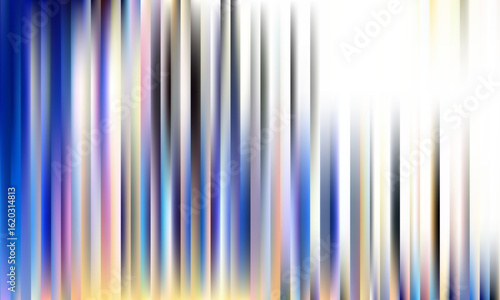 Fractal Glass Gradient Vector Texture. Reed vertical lines patterned glass, overlay with transparent background. Universal pastel colors stylish gradient