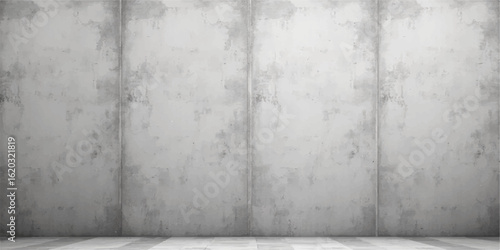 Concrete wall and floor grunge textured vintage background with dark grey rough surface pattern