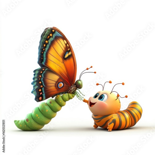 Caterpillar and Butterfly: Transformation and Growth