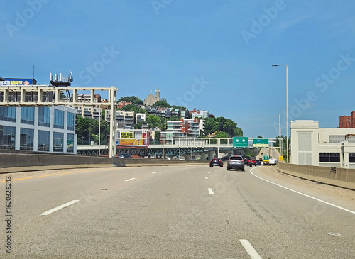 CINCINNATI, OHIO - JULY 22, 2025: Cityscape View of Cincinnati Ohio City Skyline 2025