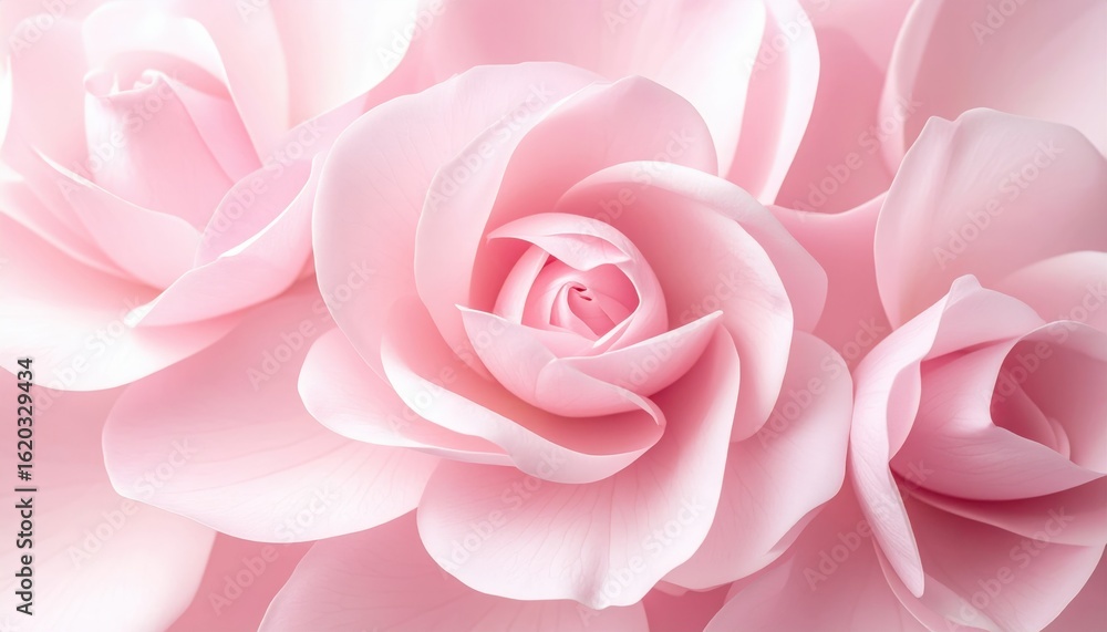 Close Up Pink Rose Petals Close Up Pink Rose Petals