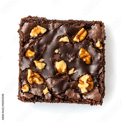 Decadent Chocolate Brownie with Walnut Toppings