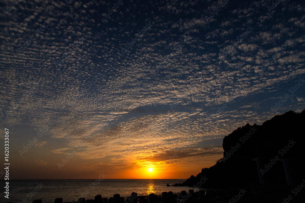 Obraz premium sunset at the seaside of Ulleungdo Island