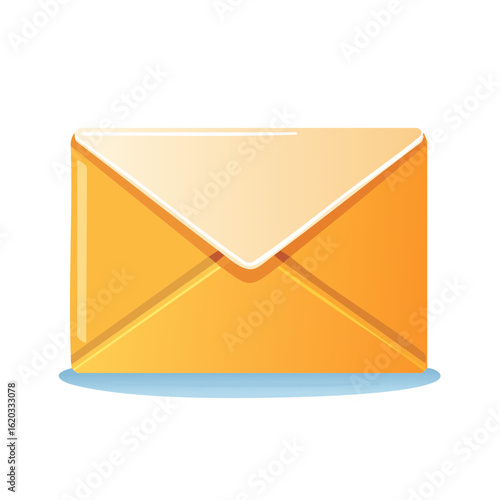 Envelope vector graphic for postal delivery service communications and notifications