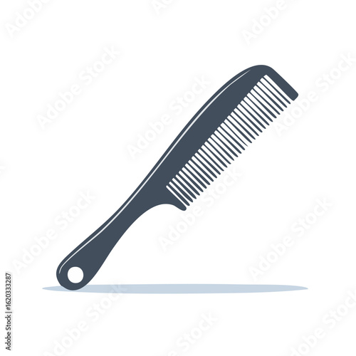 Stylized hair comb on a black background grooming hygiene personal care item