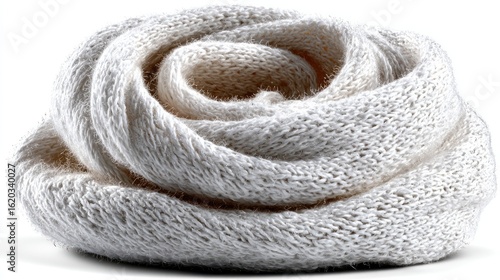 Coiled Fabric Texture: A close-up study captures the intricate details of a textured, coiled fabric, revealing the beauty in form and design.