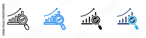 Evaluation icon set multiple style collection
