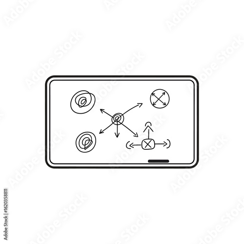 Digital weighing scale illustration