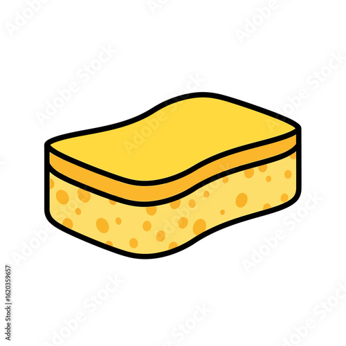Cartoon sponge for washing and cleaning