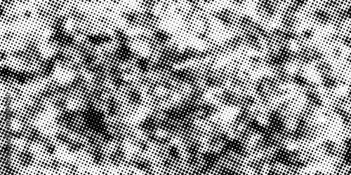 Halftone faded gradient texture. Grunge halftone grit background. White and black sand noise wallpaper. Retro pixilated vector backdrop