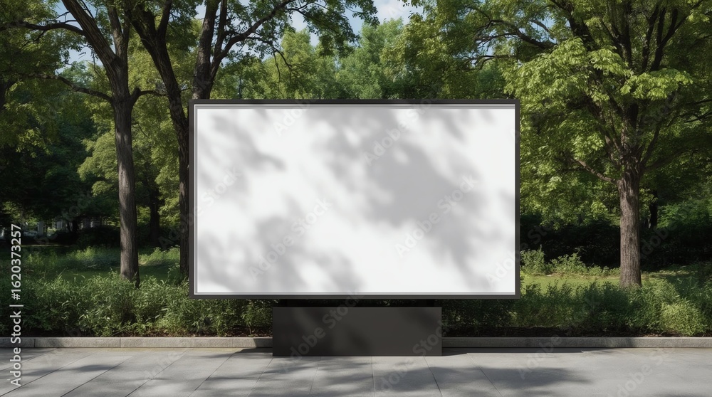 Fototapeta premium Blank street billboard poster