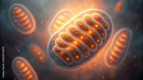 Wallpaper Mural Stunning Gigapixel Image of Mitochondria in Cellular Environment Torontodigital.ca