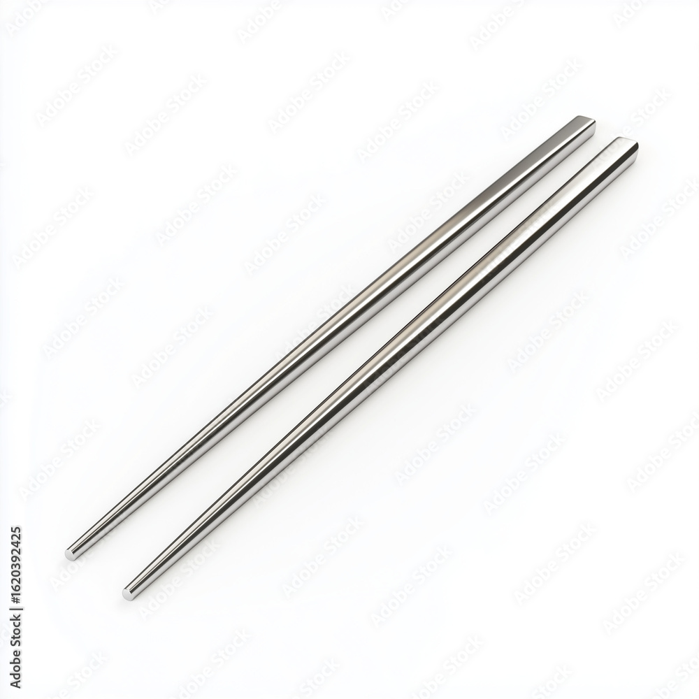a_pair_of_stainless_steel_chopsticks