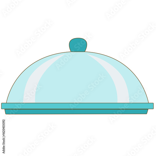 illustration of a plate with a lid