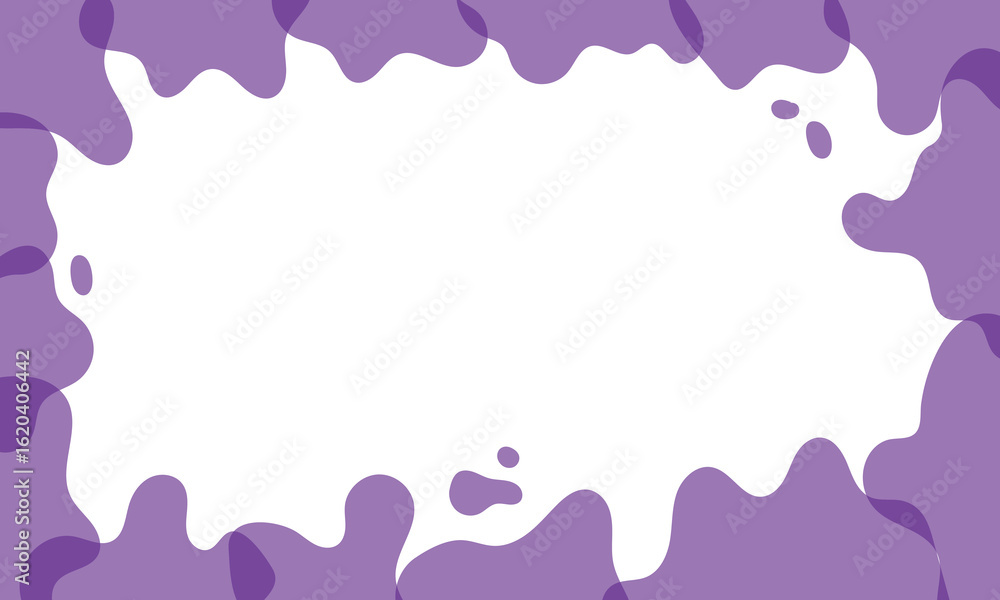 Naklejka premium Business card banner organic shape border frame decoration&nbsp;background.