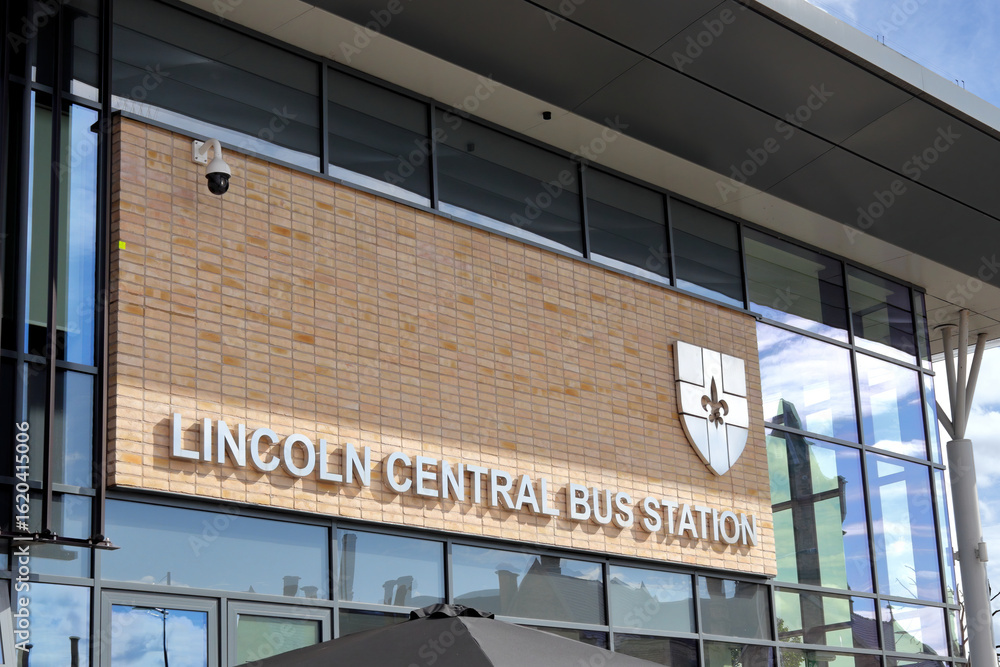 Obraz premium Lincoln Central Bus Station, Lincolnshire, UK