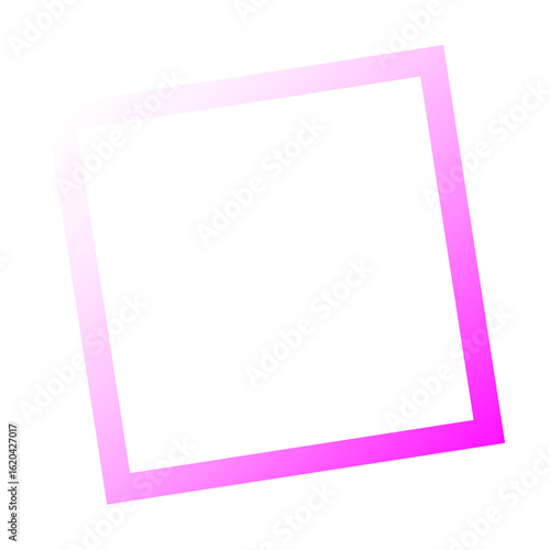 Abstract magenta geometric shape with black background creates modern design