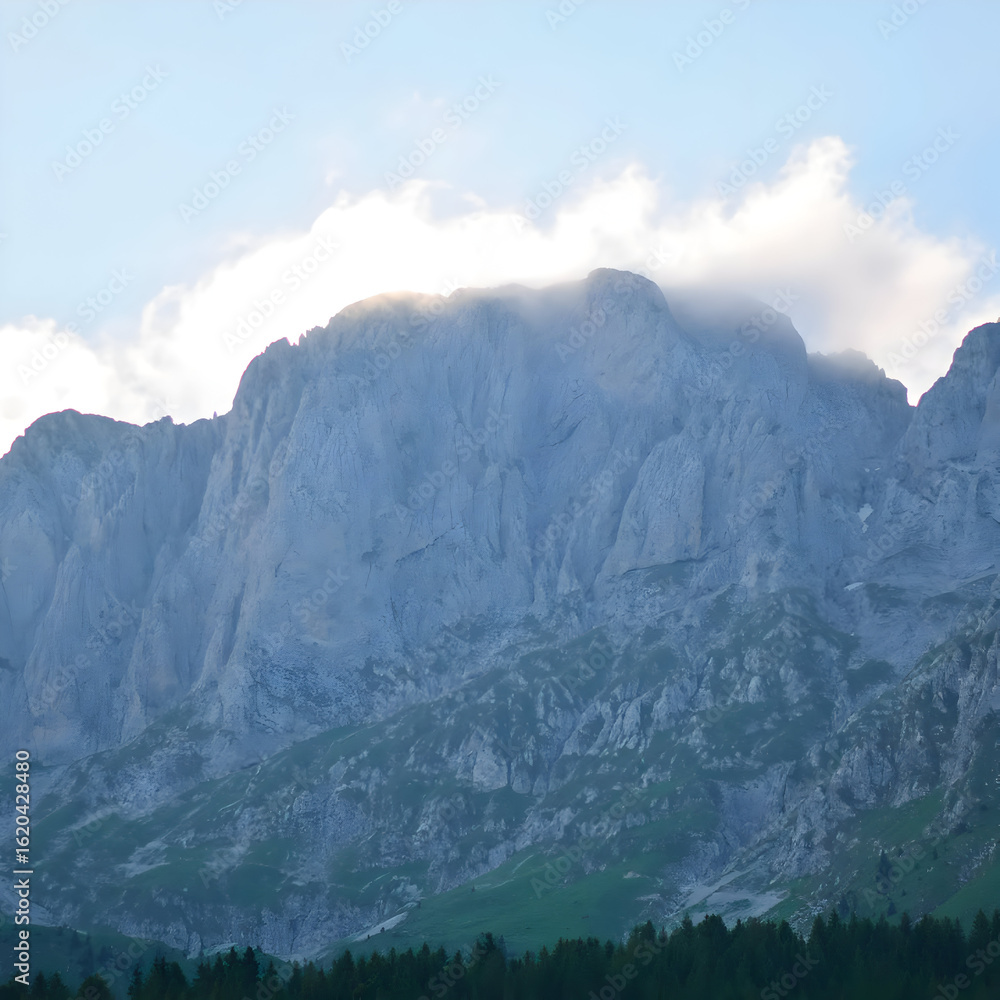 Obraz premium mountains and clouds